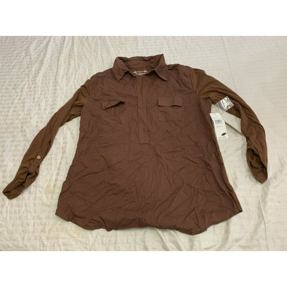 NWT FRESH WOMENS BLOUSE SHIRT SIZE L